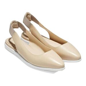 Cole Haan Womens Casual Zerogrand Slingback Skimmer Point Toe Flat Shoes